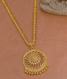 Premium Quality Gold Plated Round Dollar Chain Bridal Wear BGDR1708
