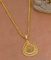 Latest Gold Imitation Droplet Pendant Long Dollar Chain Collections BGDR1709