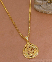 Latest Gold Imitation Droplet Pendant Long Dollar Chain Collections BGDR1709