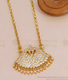 Full White Stone Impon Swan Dollar With Gold Wheat Chain BGDR1720 Full White Stone Impon Swan Dollar With Gold Wheat Chain BGDR1720