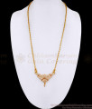 South Indian Bridal Wear Impon Stone Dollar With Wheat Chain BGDR1731 South Indian Bridal Wear Impon Stone Dollar With Wheat Chain BGDR1731