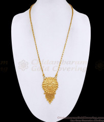 Classic Flower Design Micro Gold Plated Dollar Chain For Women BGDR1740