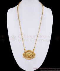 Light Weight Gold Imitation Lotus Dollar Chain Dual Peacock Design BGDR1741