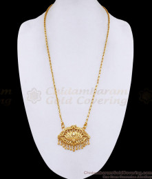 Light Weight Gold Imitation Lotus Dollar Chain Dual Peacock Design BGDR1741
