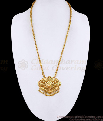Premium Quality Micro Gold Polish Peacock Dollar Chain Bridal Jewelry BGDR1744