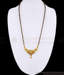 Traditional Back Beaded Single Line Modern Mangalsutra Chain Shop Online BGDR1745
