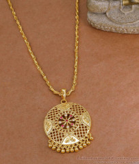 High Quality Gold Plated Round Dollar Wheat Chain Shop Online BGDR1747