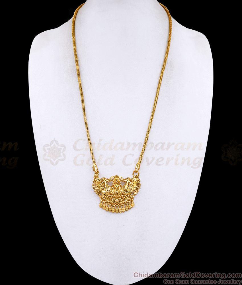 Plain Gold Covering Lakshmi Dollar Chain Women Fashion Jewelry BGDR1753 Plain Gold Covering Lakshmi Dollar Chain Women Fashion Jewelry BGDR1753