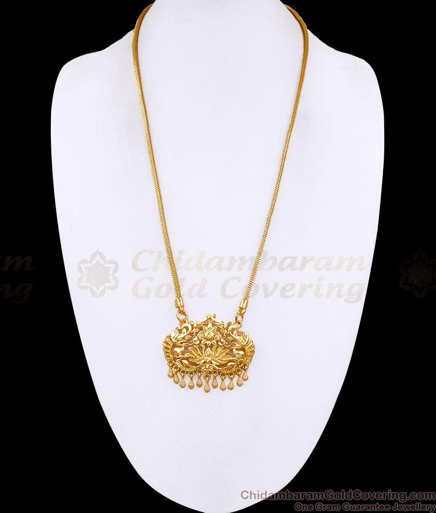 Buy Floral Design Gold Imitation Plain Dollar Chain For Women BGDR1755 Buy Floral Design Gold Imitation Plain Dollar Chain For Women BGDR1755