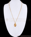 AD Stone Starburst Pendant Gold Plated Dollar Chain BGDR1759
