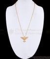 Gold Plated CZ Bird Pendant Designer Link Chain BGDR1761 Gold Plated CZ Bird Pendant Designer Link Chain BGDR1761
