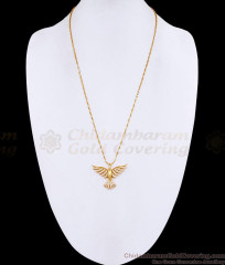 Gold Plated CZ Bird Pendant Designer Link Chain BGDR1761 Gold Plated CZ Bird Pendant Designer Link Chain BGDR1761