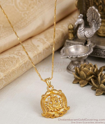Traditional Forming Gold Lakshmi Dolalr Chain BGDR1773