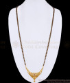 30 Inch Long Two Line Karimani Sara Stone Dollar Mangalsutra BGDR1775-LG 30 Inch Long Two Line Karimani Sara Stone Dollar Mangalsutra BGDR1775-LG