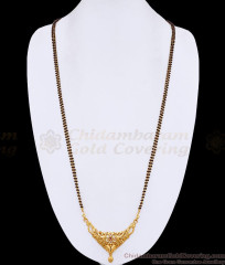 30 Inch Long Two Line Karimani Sara Stone Dollar Mangalsutra BGDR1775-LG 30 Inch Long Two Line Karimani Sara Stone Dollar Mangalsutra BGDR1775-LG