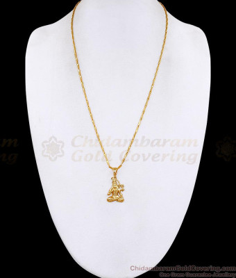 Daily Wear Adi Yogi Shivan Pendant Gold Plated Wheat Chain Online BGDR1779