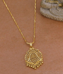 Traditional One Gram Gold Dollar Chain Temple Wear BGDR1781