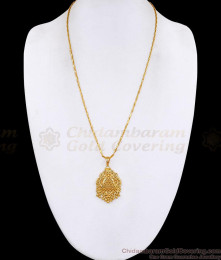 Traditional One Gram Gold Dollar Chain Temple Wear BGDR1781