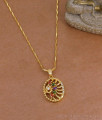 Attractive Multi Color Stone Gold Plated Dollar Chain BGDR1786 Attractive Multi Color Stone Gold Plated Dollar Chain BGDR1786