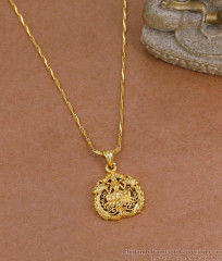 Buy Forming Gold Lakshmi Dollar With Thin Wheat Chain BGDR1787