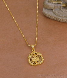 Buy Forming Gold Lakshmi Dollar With Thin Wheat Chain BGDR1787