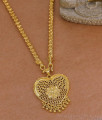 Heart Shaped Gold Plated Plain Dollar Chain Collections BGDR1791 Heart Shaped Gold Plated Plain Dollar Chain Collections BGDR1791