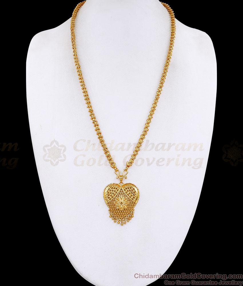 Heart Shaped Gold Plated Plain Dollar Chain Collections BGDR1791 Heart Shaped Gold Plated Plain Dollar Chain Collections BGDR1791