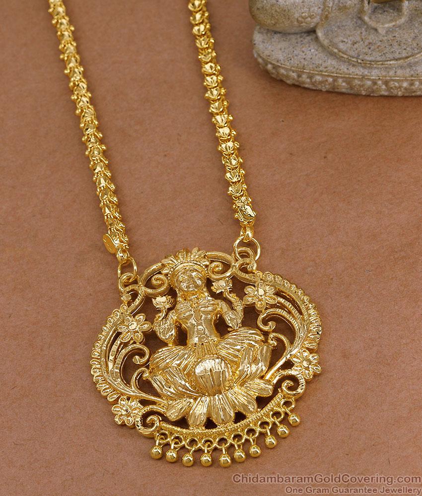 Grand Lakshmi Design Gold Plated Dollar Chain For Wedding BGDR1794 Grand Lakshmi Design Gold Plated Dollar Chain For Wedding BGDR1794
