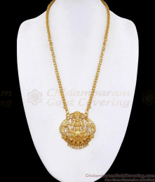 Grand Lakshmi Design Gold Plated Dollar Chain For Wedding BGDR1794