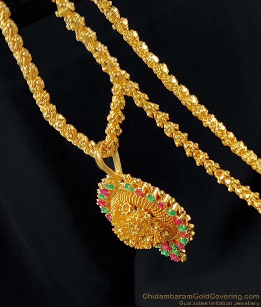 3D Flower Pattern Gold Plated Dollar Chain for Ladies and Girls BGDR270 3D Flower Pattern Gold Plated Dollar Chain for Ladies and Girls BGDR270