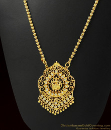 High on Fashion Traditional White Stone Lakshmi Dollar| BGDR283 High on Fashion Traditional White Stone Lakshmi Dollar| BGDR283