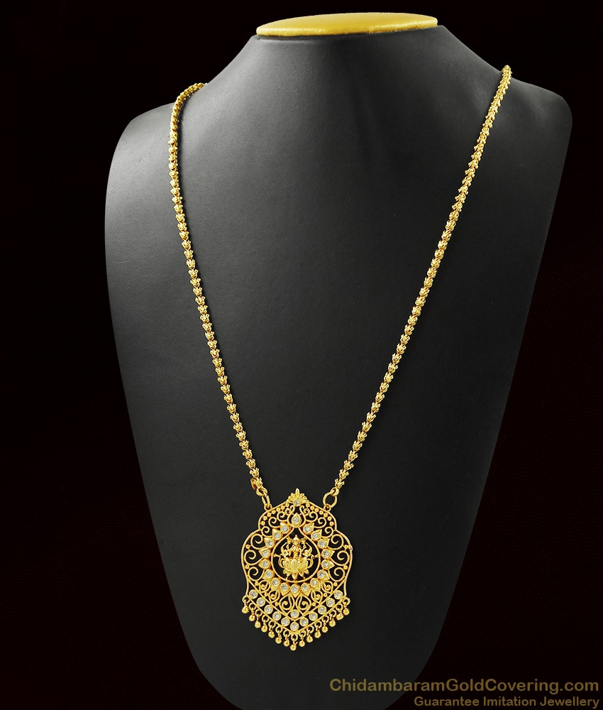 High on Fashion Traditional White Stone Lakshmi Dollar| BGDR283