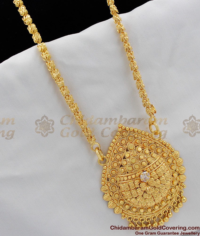 Grand Look White AD Stone Dollar Chain BGDR315