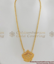 White AD Stone Simple Plain Dollar Chain For Women’s BGDR317 White AD Stone Simple Plain Dollar Chain For Women’s BGDR317