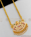 Small Lakshmi Impon Multi Stone Dollar Light Weight Chain Traditional Wear BGDR397