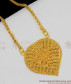 Grand Heart Design Gold Plated Dollar Chain Valentines Gift Online BGDR439