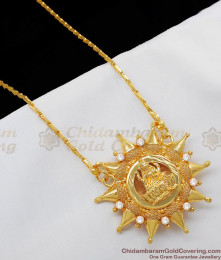 Lakshmi Design White AD Stone Attractive Dollar Chain For Temple Functions BGDR441 Lakshmi Design White AD Stone Attractive Dollar Chain For Temple Functions BGDR441