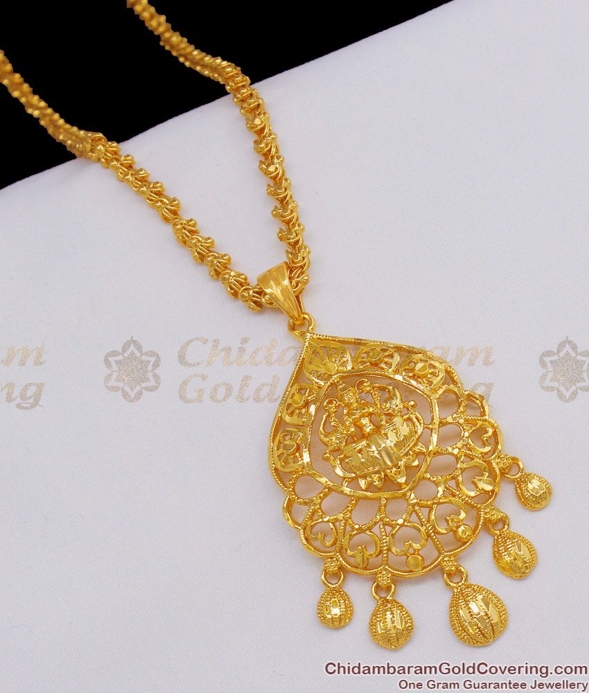 Traditional Lakshmi Dollar Chain New Arrivals Gold Tone Jewelry Collections BGDR473