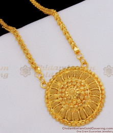 South Style One Gram Gold Bridal Wear Dollar Chain For Women BGDR486 South Style One Gram Gold Bridal Wear Dollar Chain For Women BGDR486