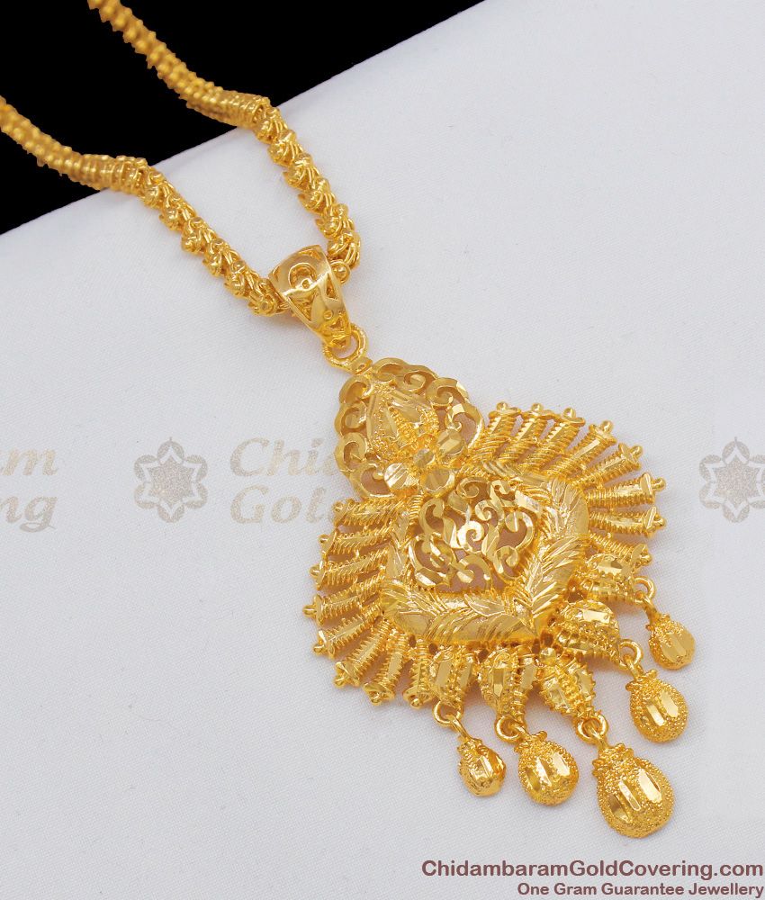 Premium Gold Finish Grand Look Dollar Chain Fancy Model Collection For Party Wear BGDR522