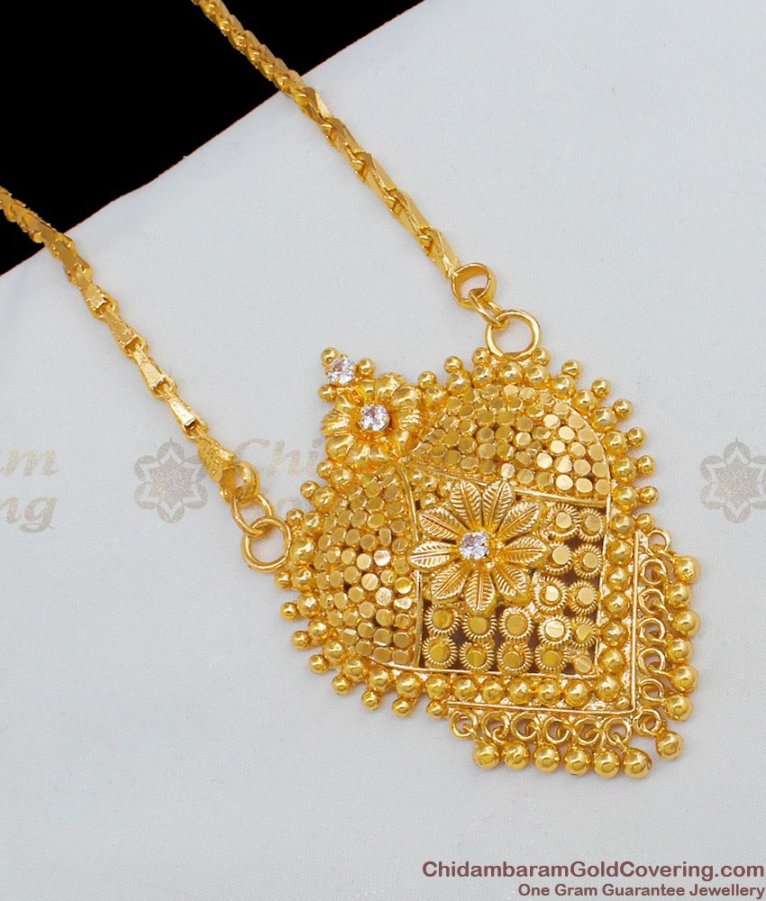 Girls Birthday Gift Heart Design Gold Plated Dollar Chain With Stones Online Gifts BGDR557 Girls Birthday Gift Heart Design Gold Plated Dollar Chain With Stones Online Gifts BGDR557