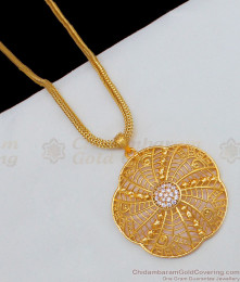 Light Weight Circle Pattern Gold plated Dollar Chain For Traditional Use BGDR565 Light Weight Circle Pattern Gold plated Dollar Chain For Traditional Use BGDR565