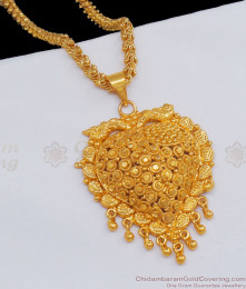 Grand One Gram Gold Plain Dollar Design Kerala Model Jewellery BGDR597 Grand One Gram Gold Plain Dollar Design Kerala Model Jewellery BGDR597