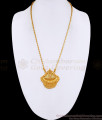 White AD Crystal Stone Net Pattern One Gram Gold Tone Dollar Chain BGDR599