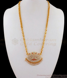 Traditional Swan Impon Dollar Design AD Pink Color Stone Gold Plated Chain BGDR606 Traditional Swan Impon Dollar Design AD Pink Color Stone Gold Plated Chain BGDR606