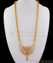 Attractive Five Metal Multi Stone Gold Plated Dollar Chain For Women BGDR608 Attractive Five Metal Multi Stone Gold Plated Dollar Chain For Women BGDR608