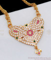 Traditional Long Dollar Chain Designs In Gold Imitation Jewelry BGDR611
