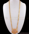 30 Inches Long GajaLakshmi Devi Dollar Chain Gold Tone Imitation Jewelry BGDR614