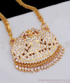 GajaLakshmi Devi Dollar Chain Gold Tone Imitation Jewelry BGDR615