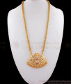 Big GajaLakshmi Devi Dollar Long Gold Chain Imitation Jewelry BGDR616